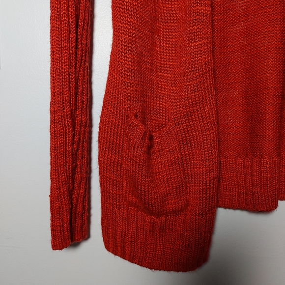 Northern Reflections Orange Open Cardigan - Picture 5 of 9